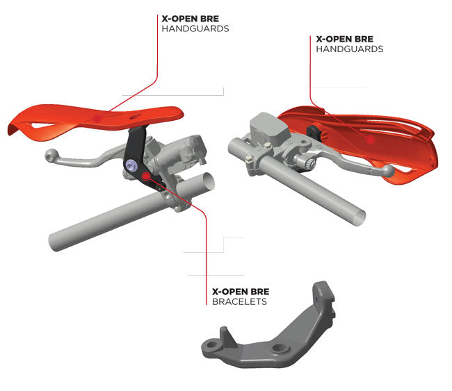 X-OPEN BRE HANDGUARDS BREMBO 2014+
