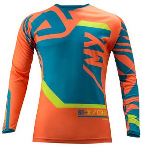 **SPECIAL EDITION FITCROSS JERSEY BLUE/FLO ORANGE