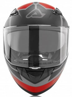 **FULL FACE X-STREET HELMET MATT RED/BLACK