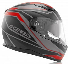 **FULL FACE X-STREET HELMET MATT RED/BLACK