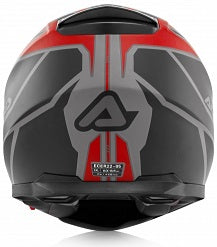 **FULL FACE X-STREET HELMET MATT RED/BLACK