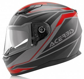 **FULL FACE X-STREET HELMET MATT RED/BLACK