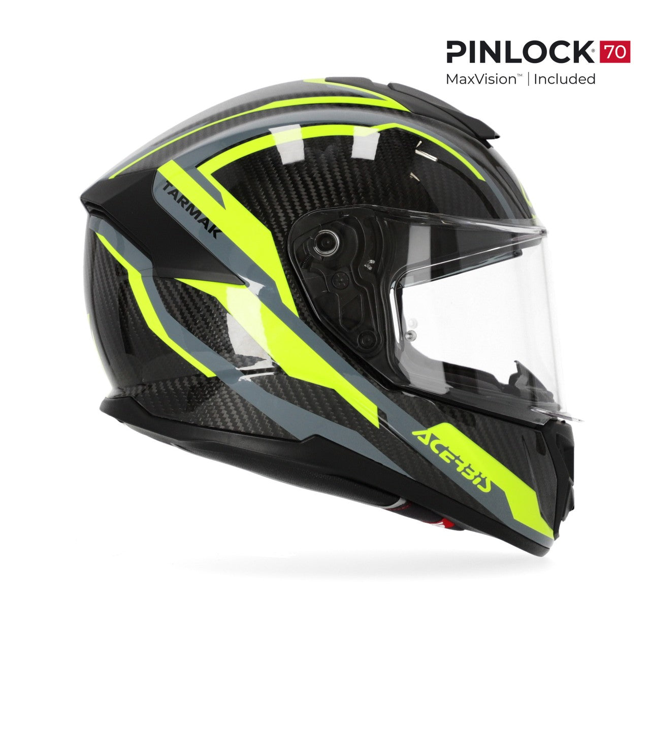 TARMAK HELMET CARBON BLK GREY/YELLOW