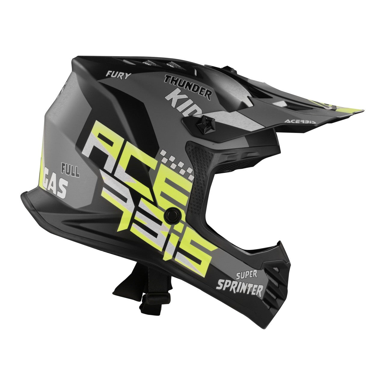 JUNIOR STEEL BLACK/FLO YELLOW 22-06