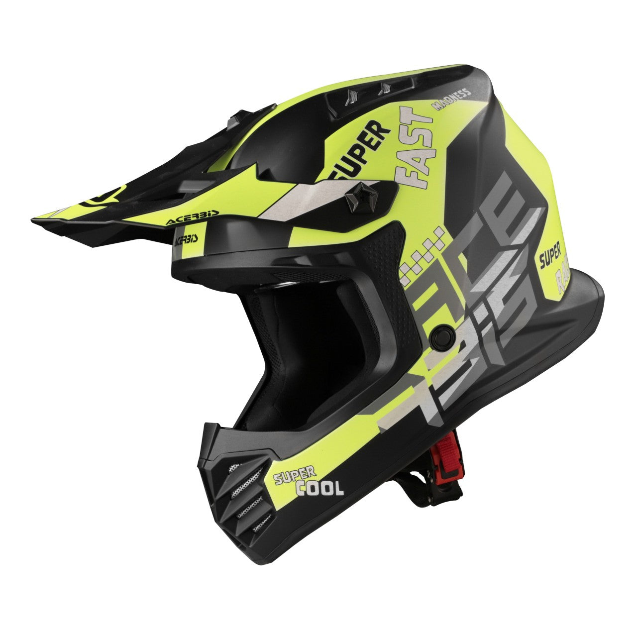 JUNIOR STEEL BLACK/FLO YELLOW 22-06