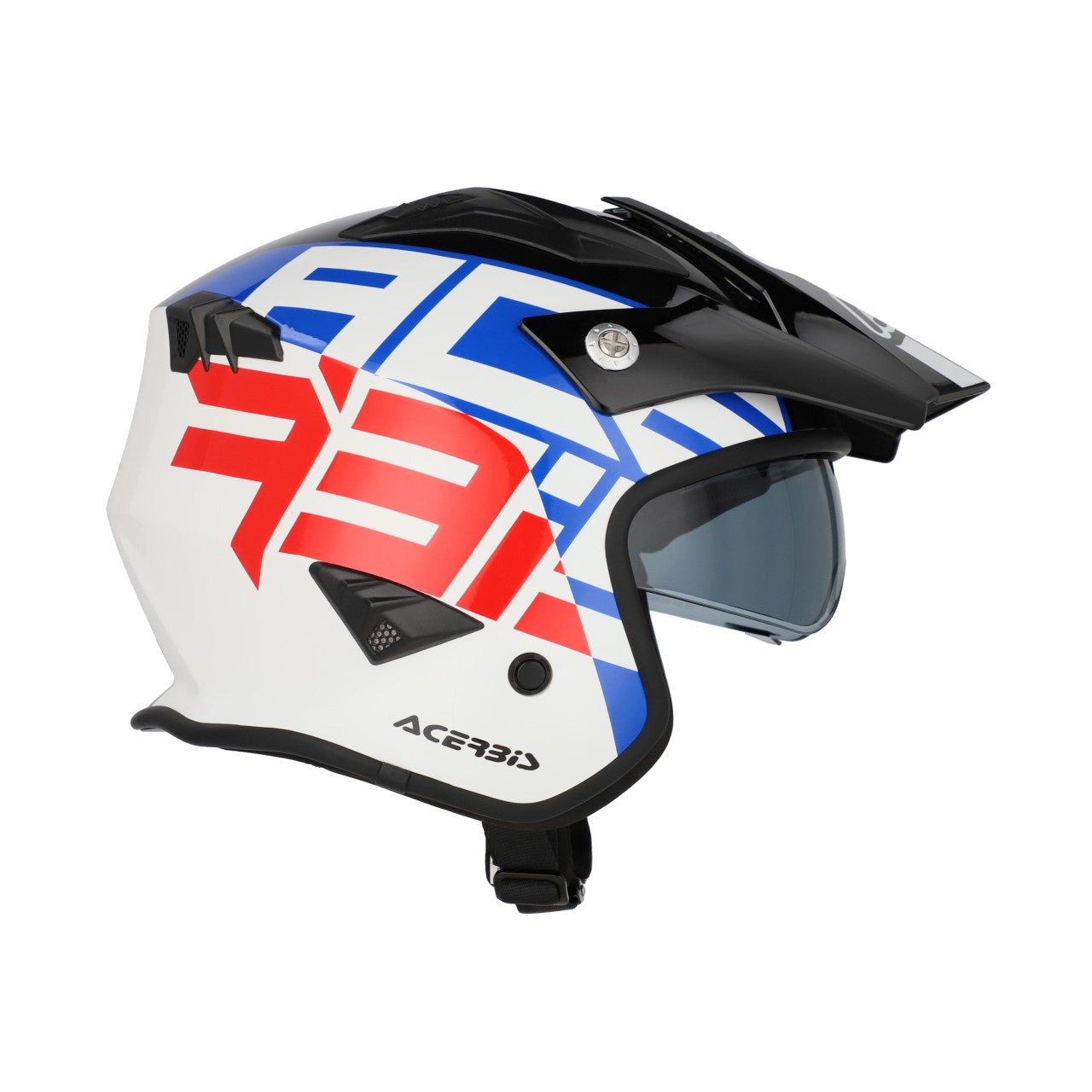 JET ARIA GRAPHIC HELMET WHITE/BLUE/RED