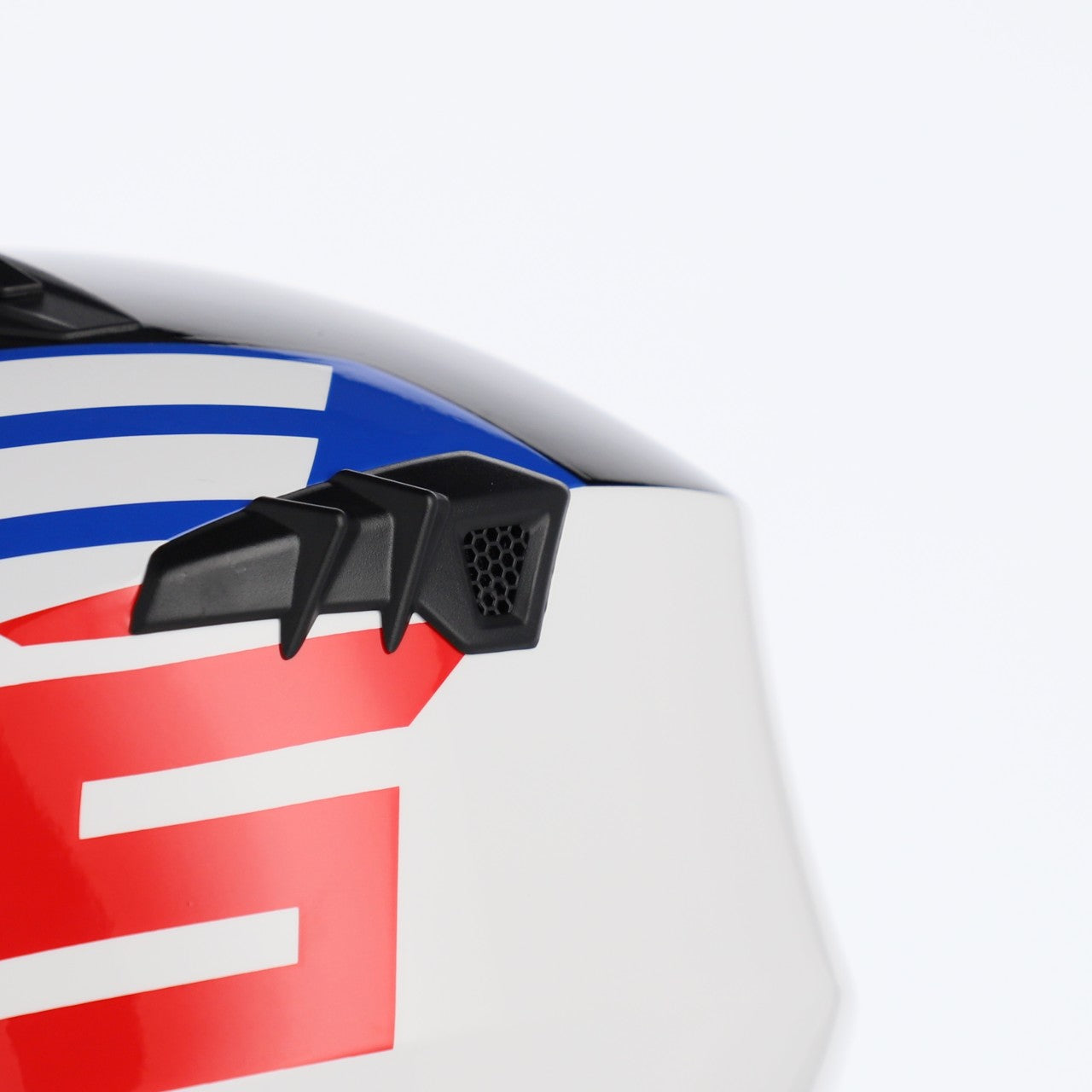JET ARIA GRAPHIC HELMET WHITE/BLUE/RED