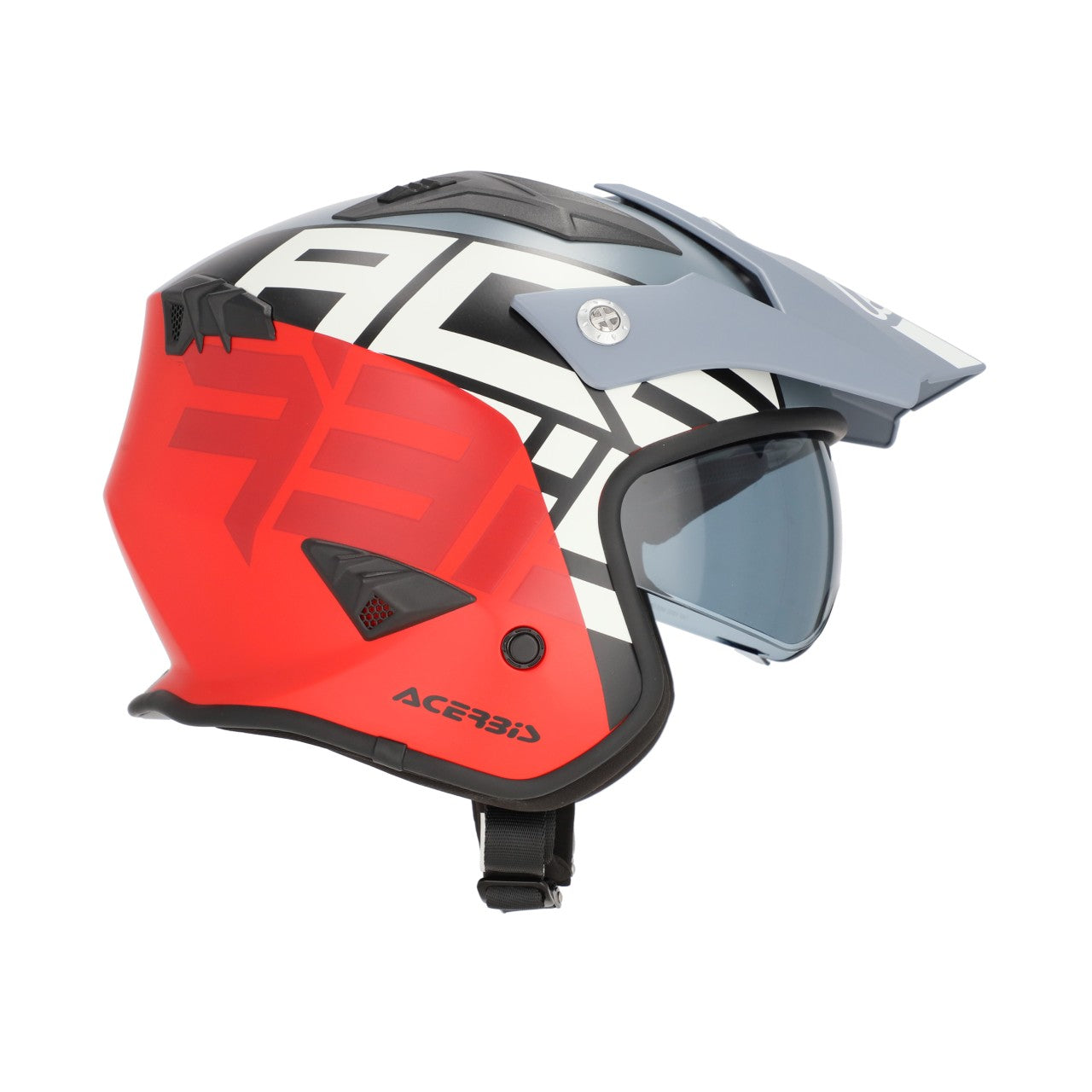 JET ARIA GRAPHIC HELMET GREY/RED