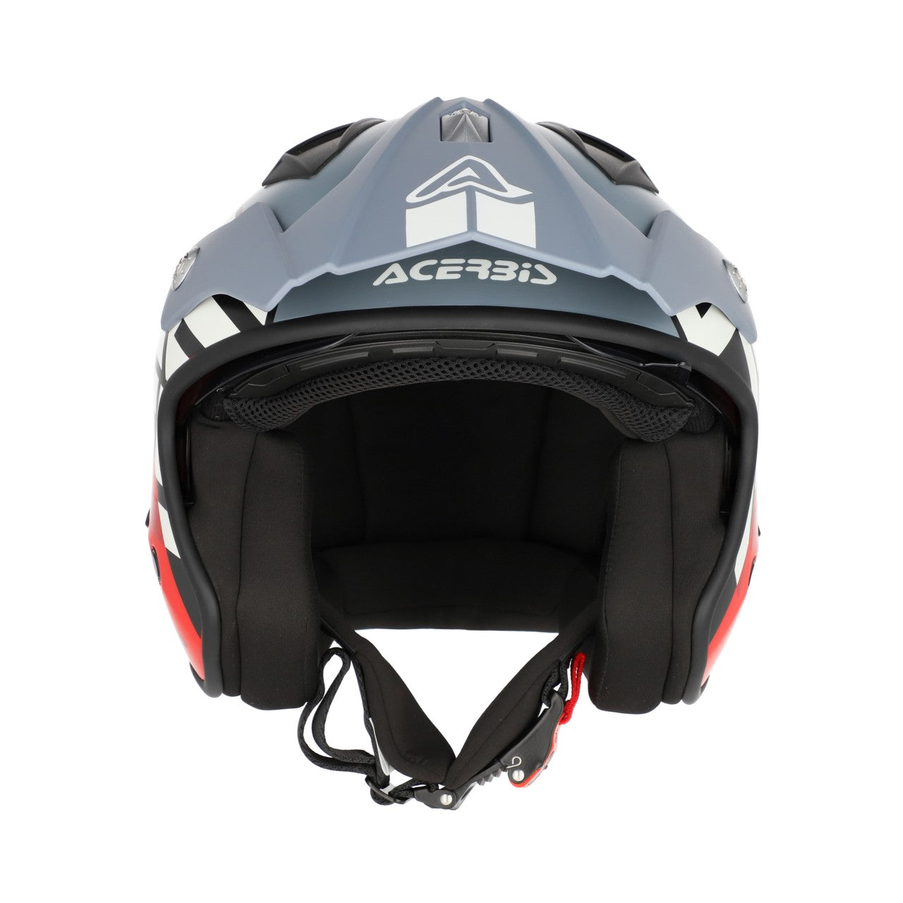 JET ARIA GRAPHIC HELMET GREY/RED