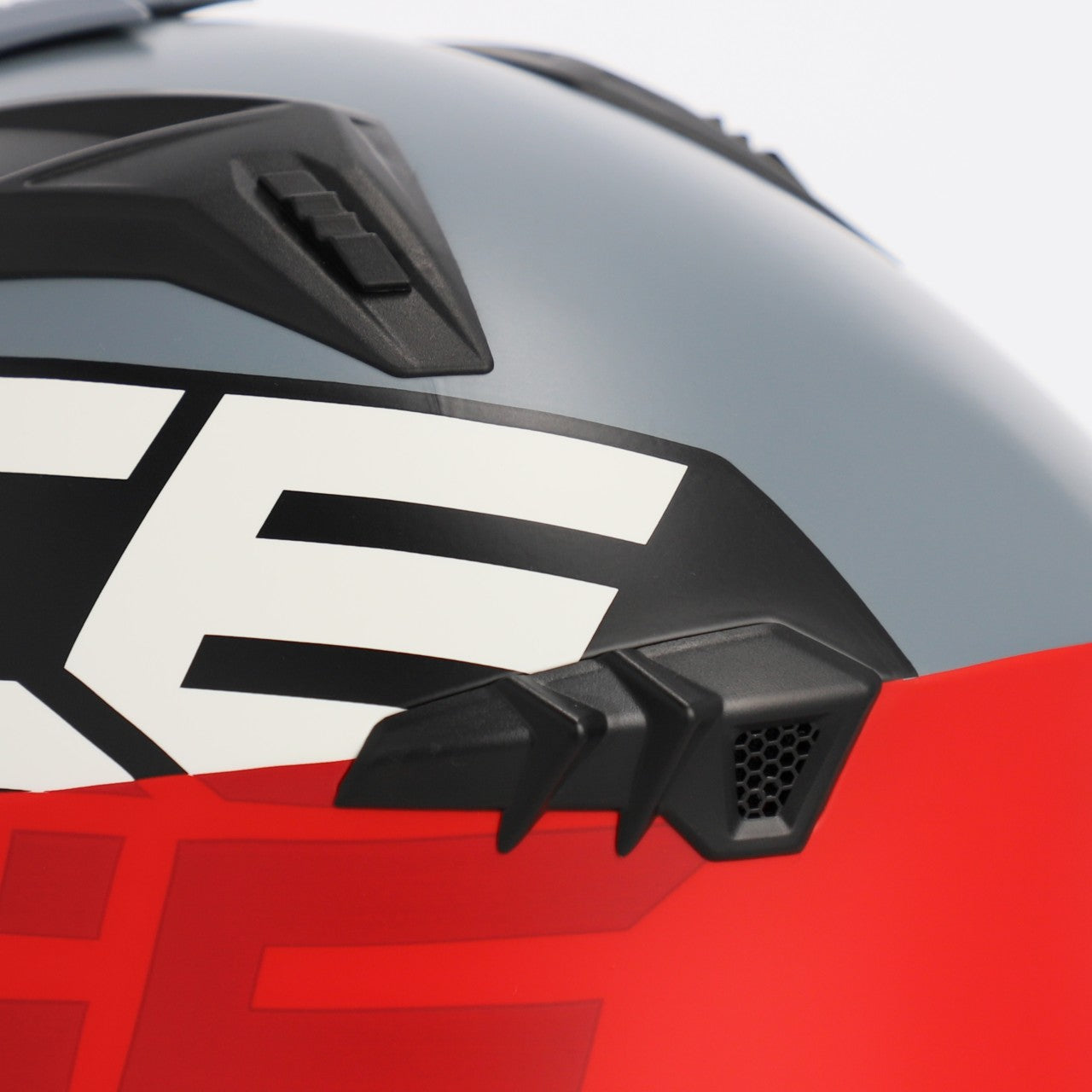JET ARIA GRAPHIC HELMET GREY/RED