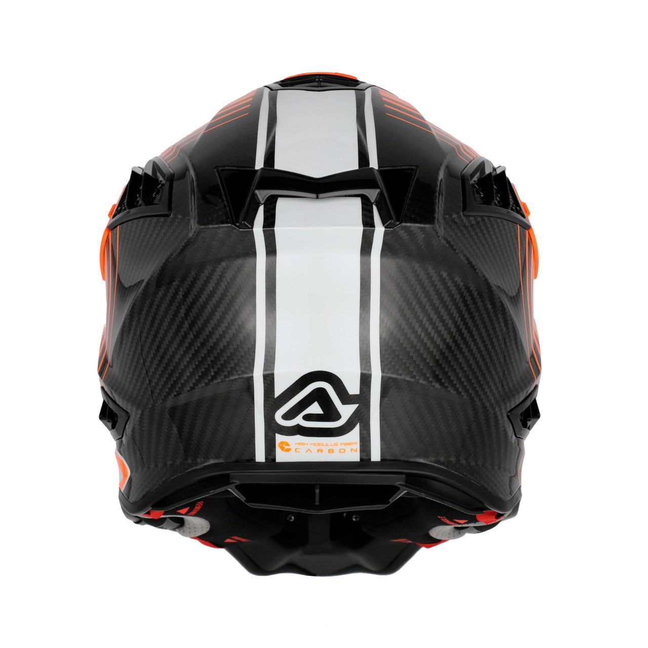AIRSTRIKE-C CARBON HELMET ORANGE/WHITE 203