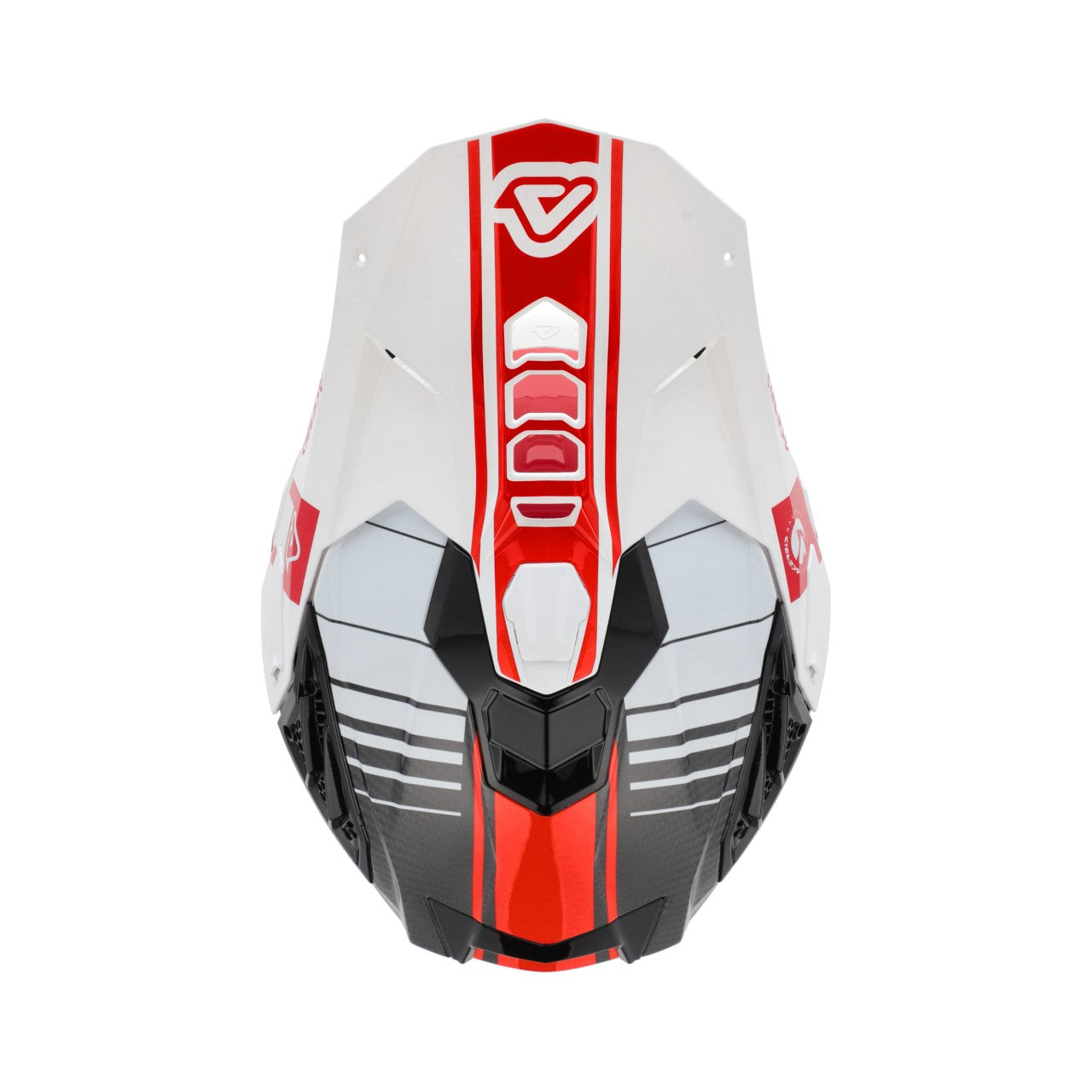 AIRSTRIKE-C CARBON HELMET WHITE/RED 239