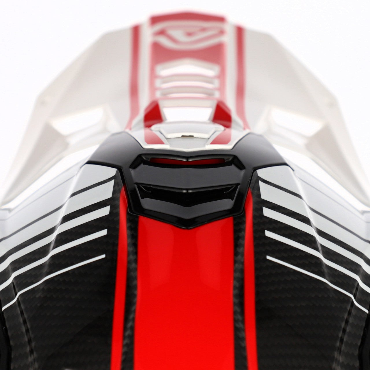AIRSTRIKE-C CARBON HELMET WHITE/RED 239