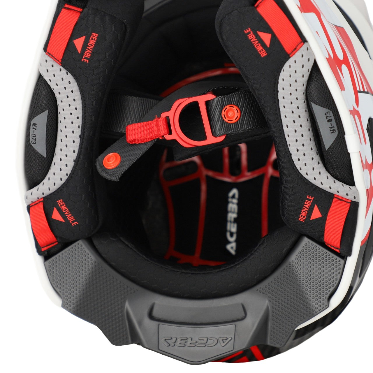 AIRSTRIKE-C CARBON HELMET WHITE/RED 239