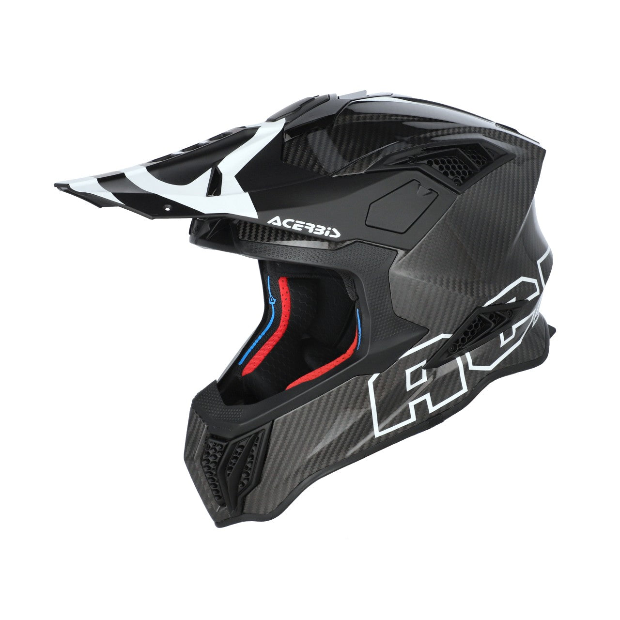 AIRSTRIKE-C CARBON HELMET BLACK/WHITE 315 – Acerbis Moto B2B