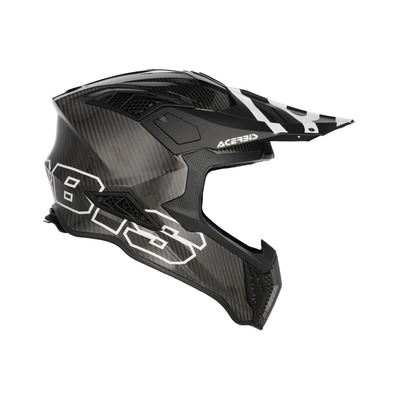 AIRSTRIKE-C CARBON HELMET BLACK/WHITE 315