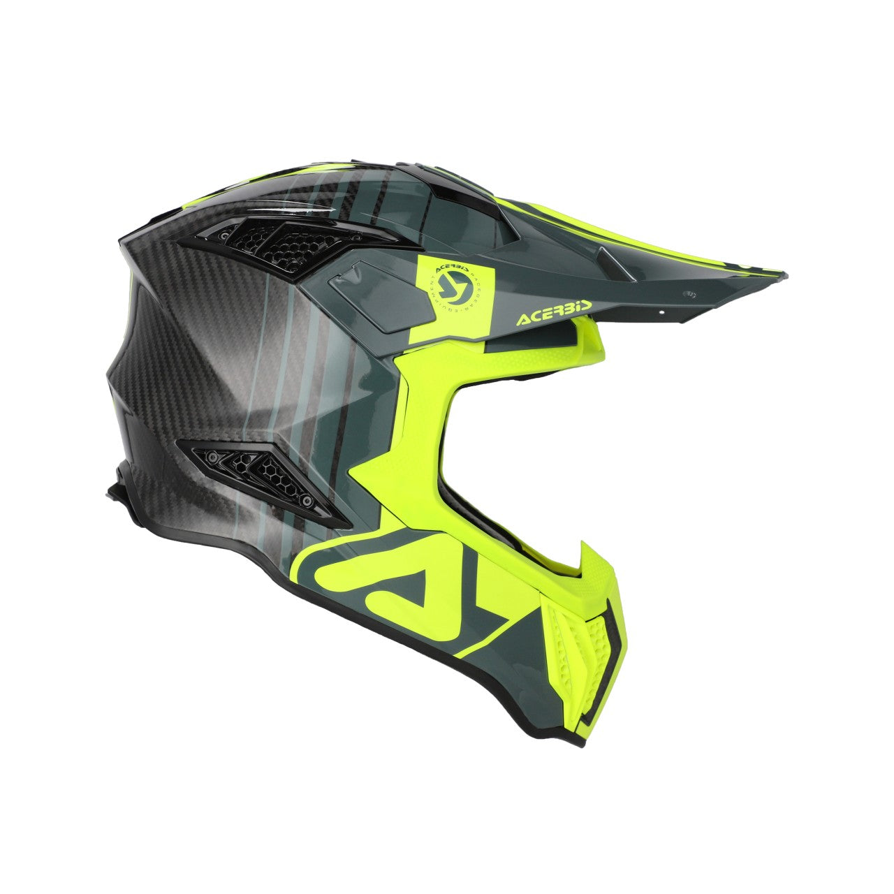AIRSTRIKE-C CARBON HELMET BLACK/FLO YELLOW 457