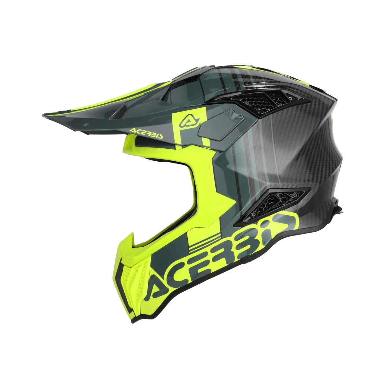 AIRSTRIKE-C CARBON HELMET BLACK/FLO YELLOW 457