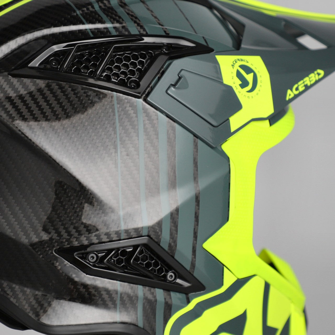 AIRSTRIKE-C CARBON HELMET BLACK/FLO YELLOW 457
