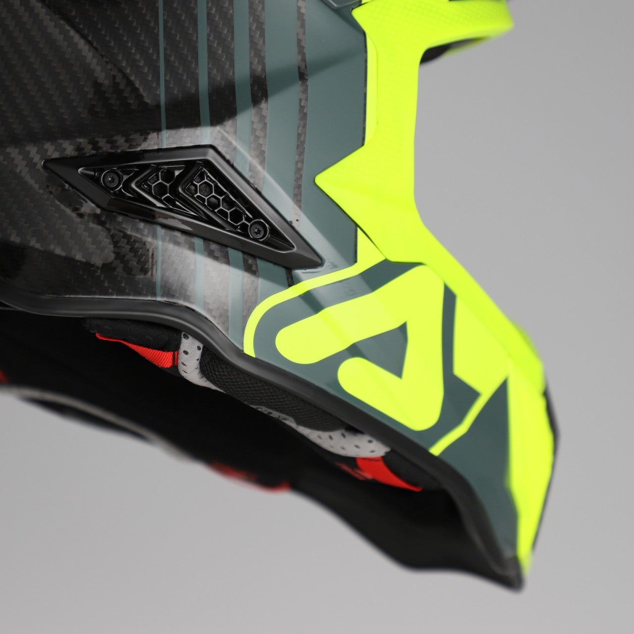 AIRSTRIKE-C CARBON HELMET BLACK/FLO YELLOW 457