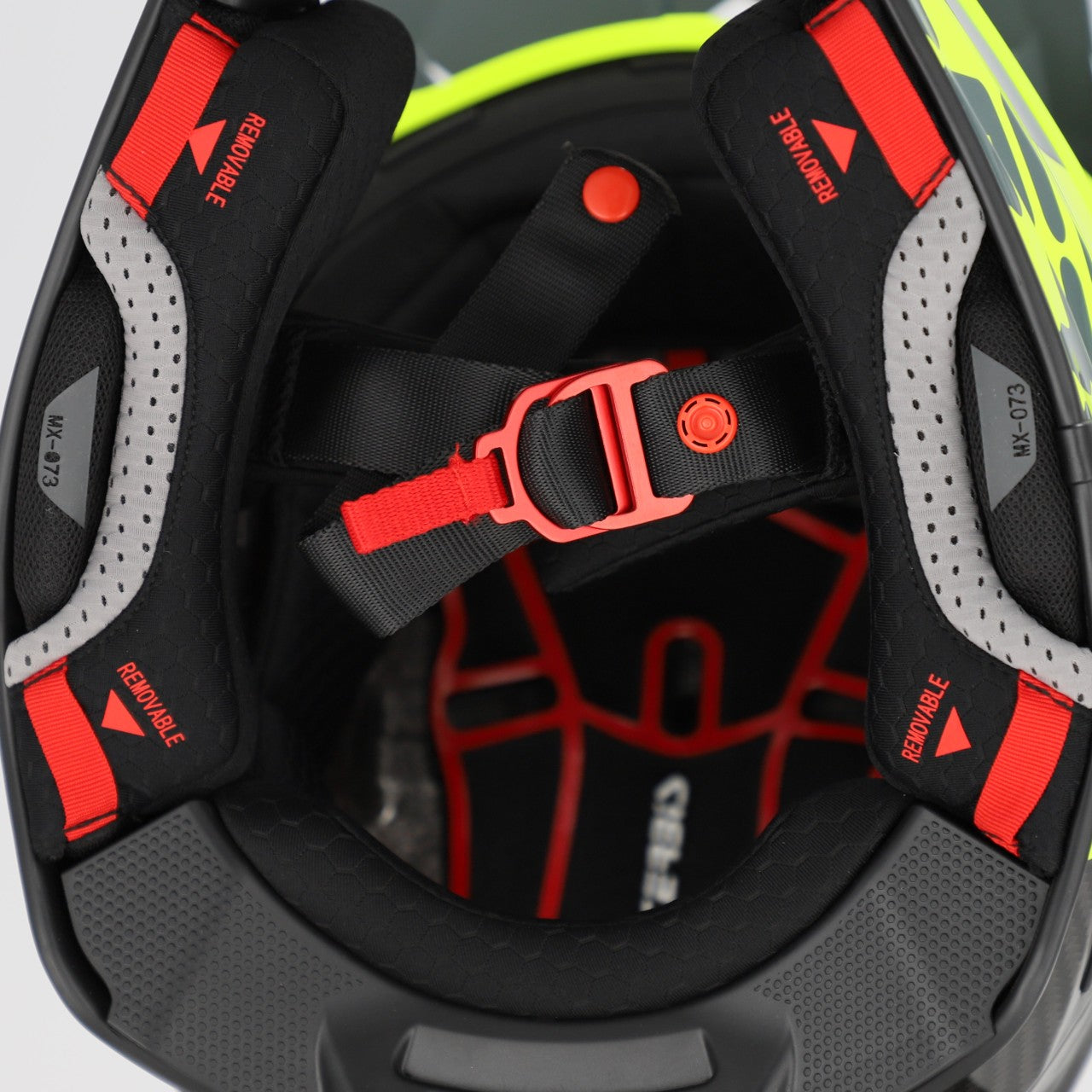 AIRSTRIKE-C CARBON HELMET BLACK/FLO YELLOW 457