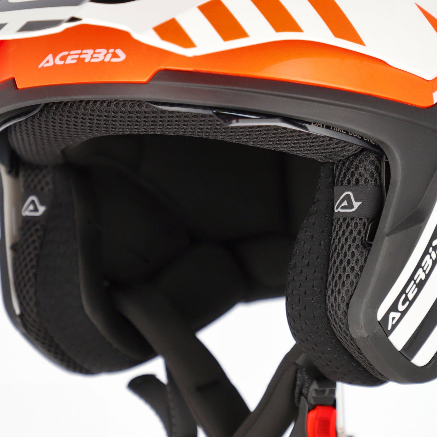 JET ARIA EVO GRAPHIC HELMET WHITE/ORANGE 229