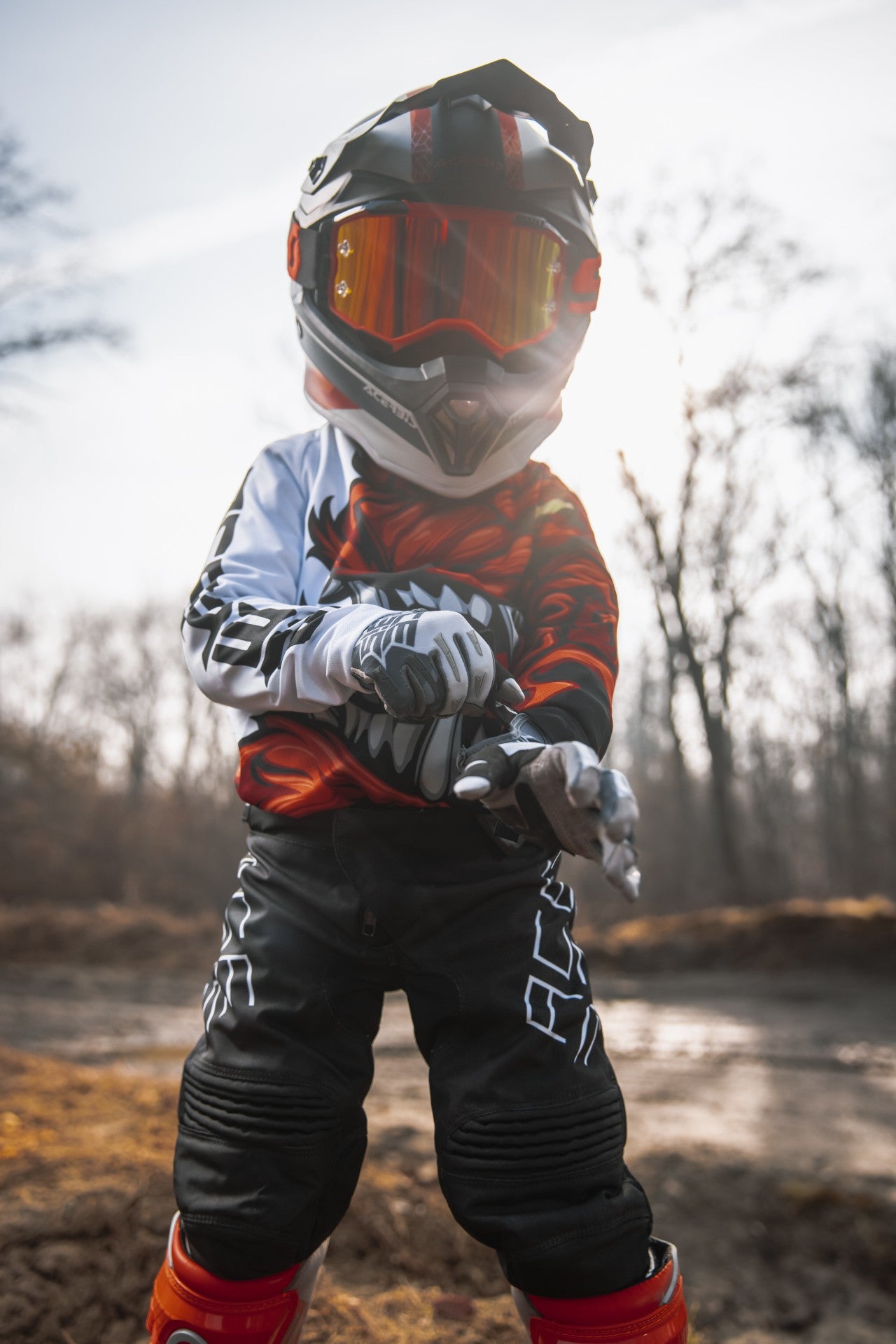 CE MX X-K KID GLOVE GREY/GREY