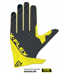 MX X-FLEX GLOVE BLACK/FLO YELLOW