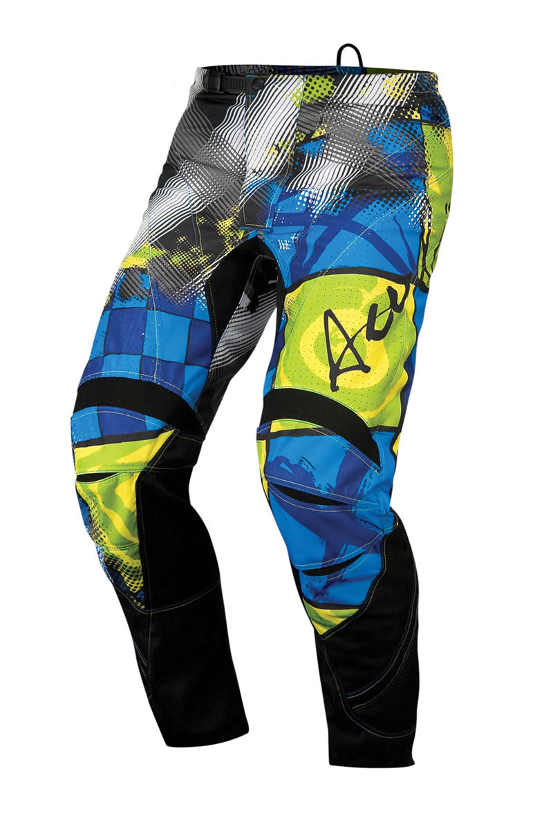 **MX Fanatic Blue/yellow Pants