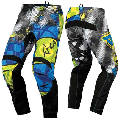 **MX Fanatic Blue/yellow Pants