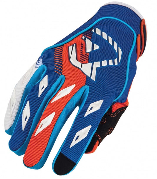 **MX X1 Glove Blue/Flo Orange