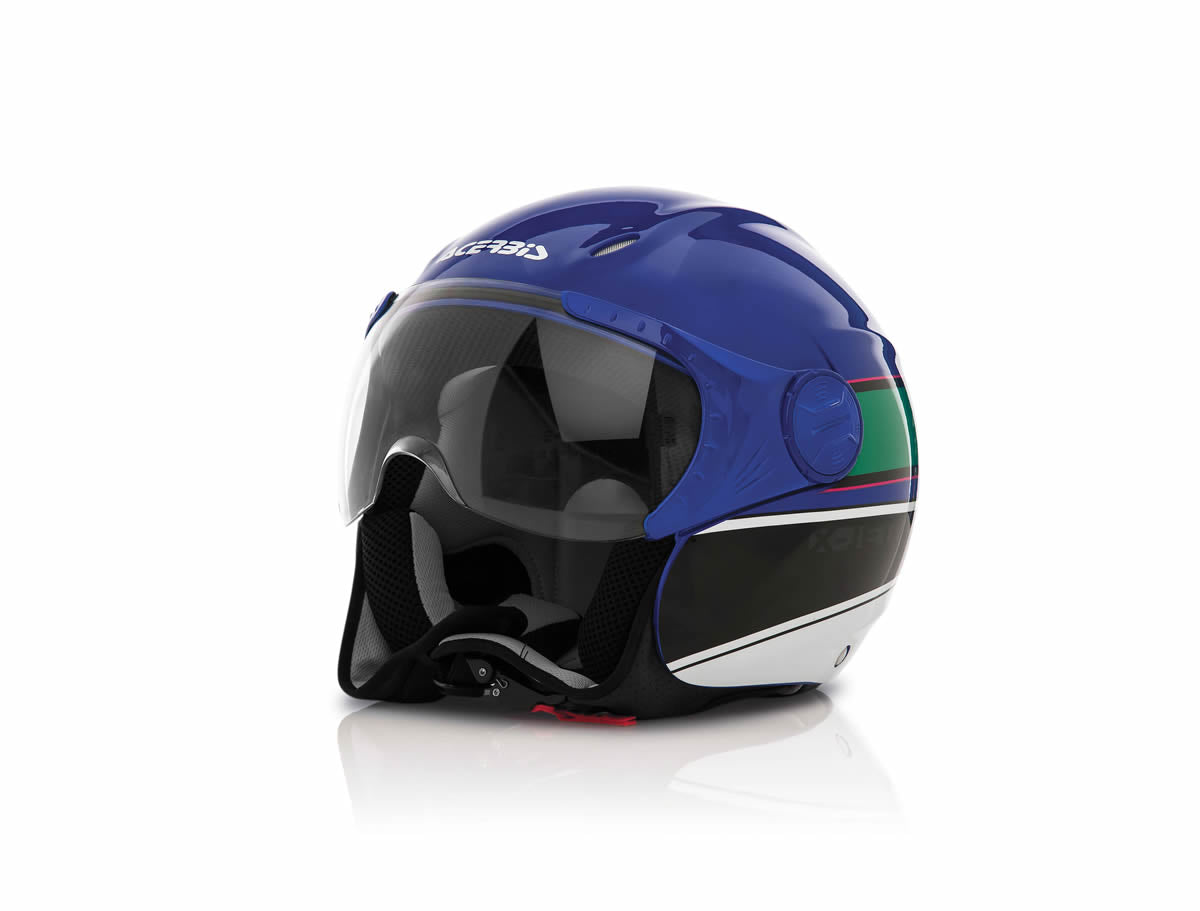 **X-Jet On Bike Helmet Blue/Green NOW £18