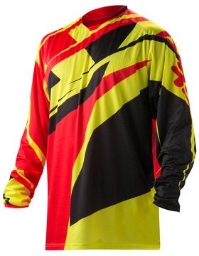 **PROFILE MX  JERSEY RED/FLO YELLOW