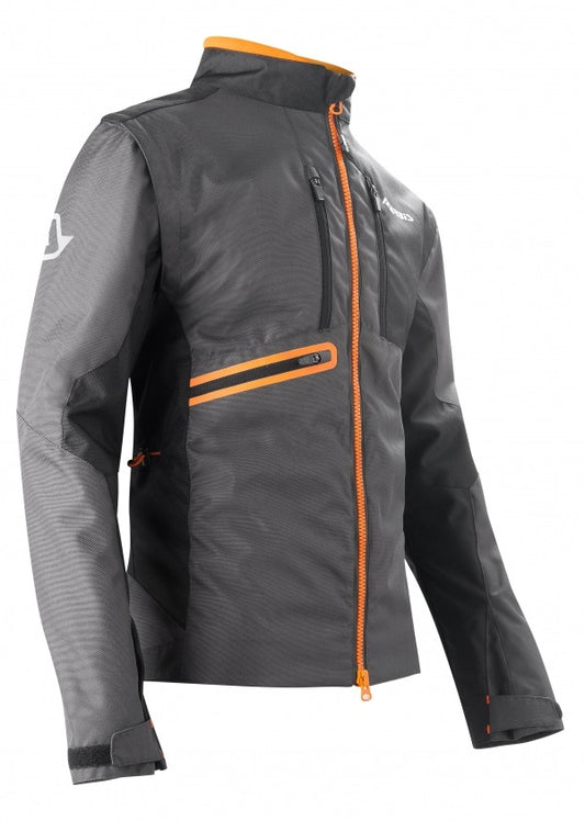 ENDURO JACKET BLACK/FLO ORANGE