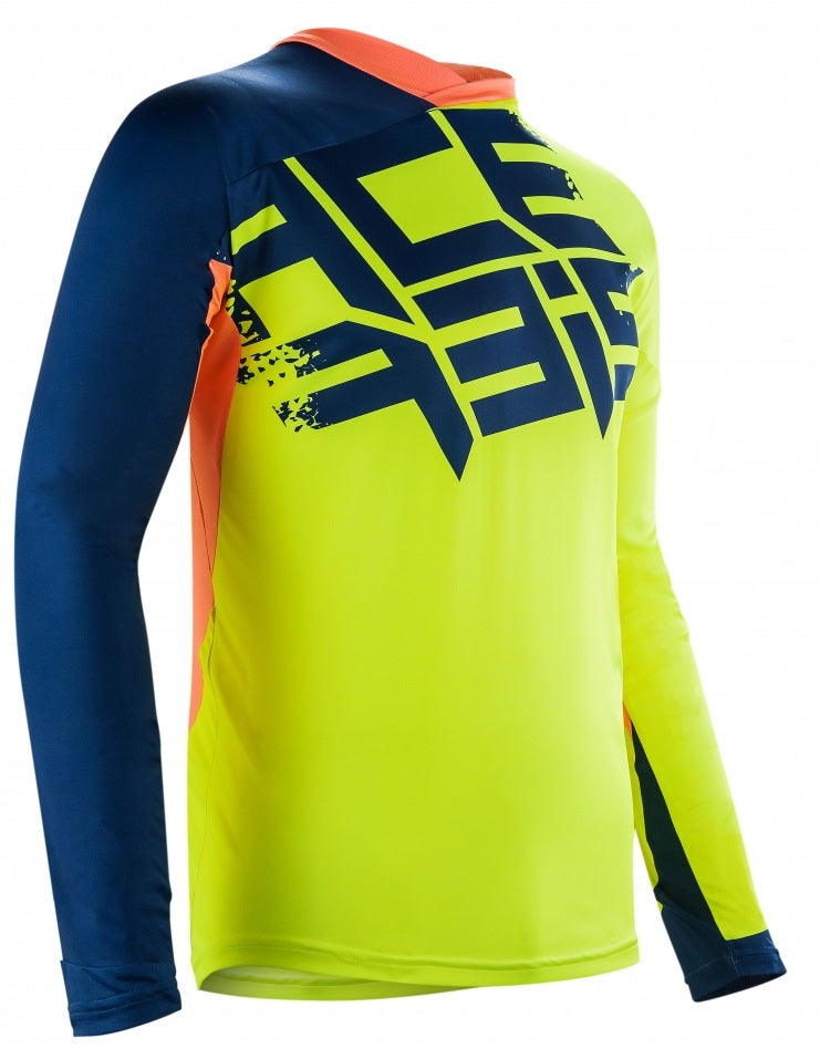 **AIRBORNE SPECIAL EDITION JERSEY FLO YELLOW/BLUE NOW £13.00