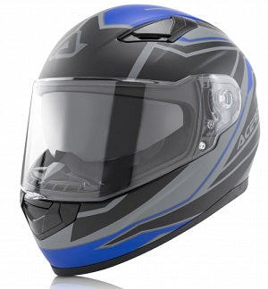 **FULL FACE X-STREET HELMET MATT BLUE/BLACK