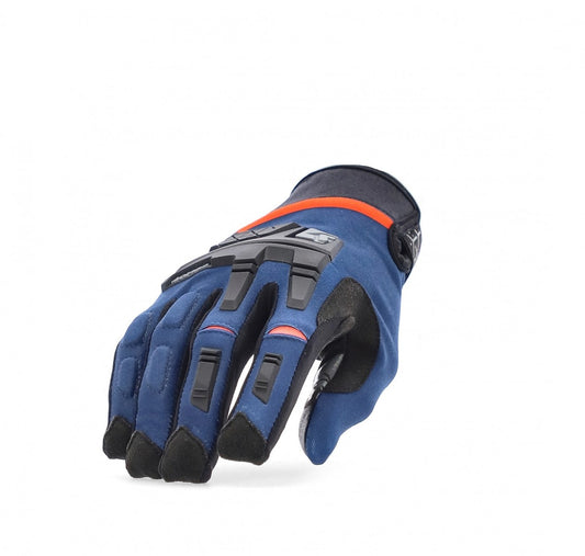 CE X-ENDURO GLOVES BLUE / ORANGE