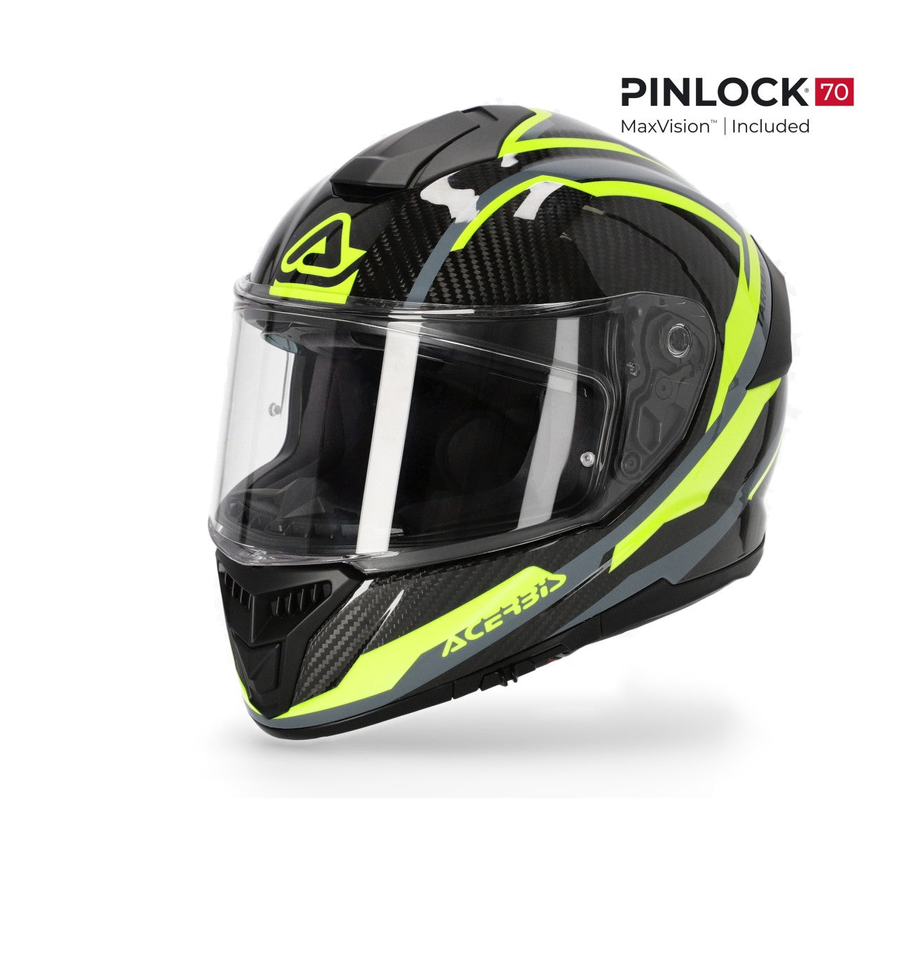 TARMAK HELMET CARBON BLK GREY/YELLOW