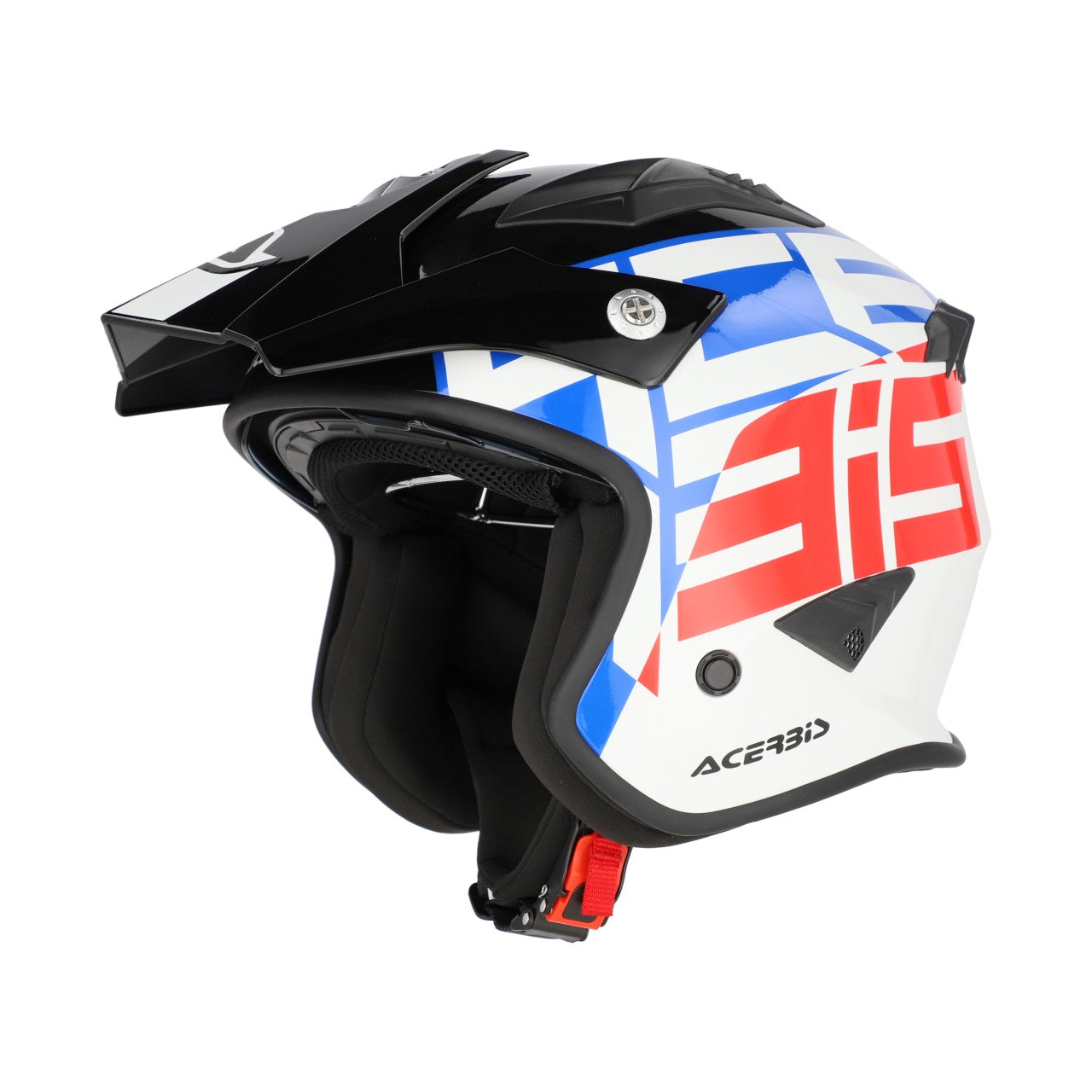 JET ARIA GRAPHIC HELMET WHITE/BLUE/RED
