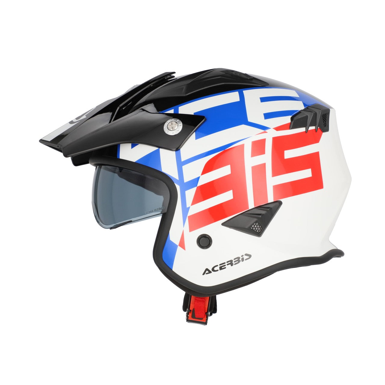 JET ARIA GRAPHIC HELMET WHITE/BLUE/RED