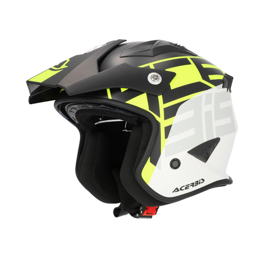 JET ARIA GRAPHIC HELMET BLACK/FLO YELLOW