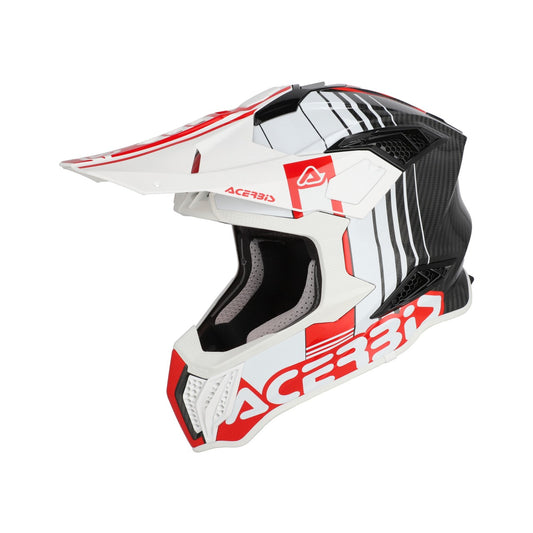 AIRSTRIKE-C CARBON HELMET WHITE/RED 239