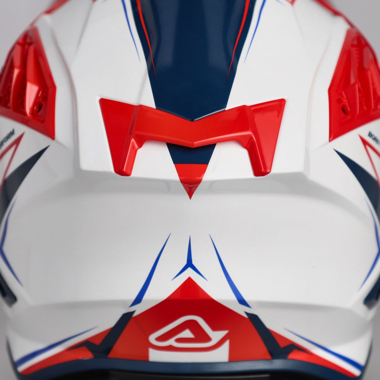 AIRSTRIKE-X HELMET WHITE/BLUE/RED FIBRE 034