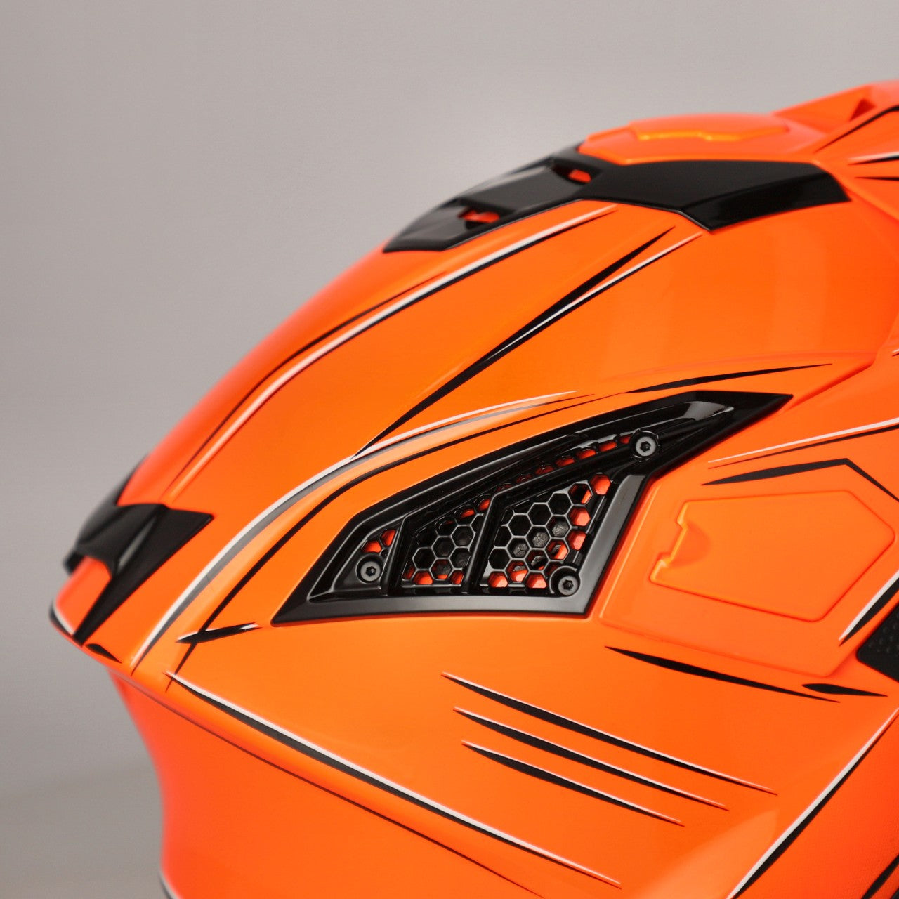 AIRSTRIKE-X HELMET ORANGE/GREY FIBRE 207