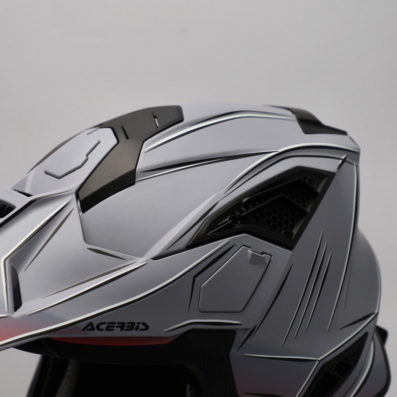 AIRSTRIKE-X HELMET GREY/RED FIBRE 295