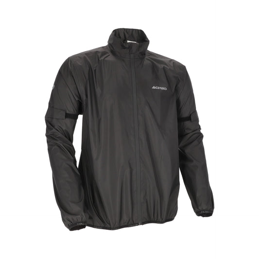 RAIN JACKET MICROPAK BLACK SML-3XL