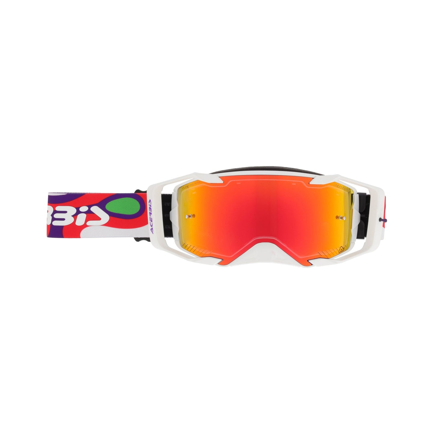 VORTEX MIRROR GOGGLE WHITE/RED 239
