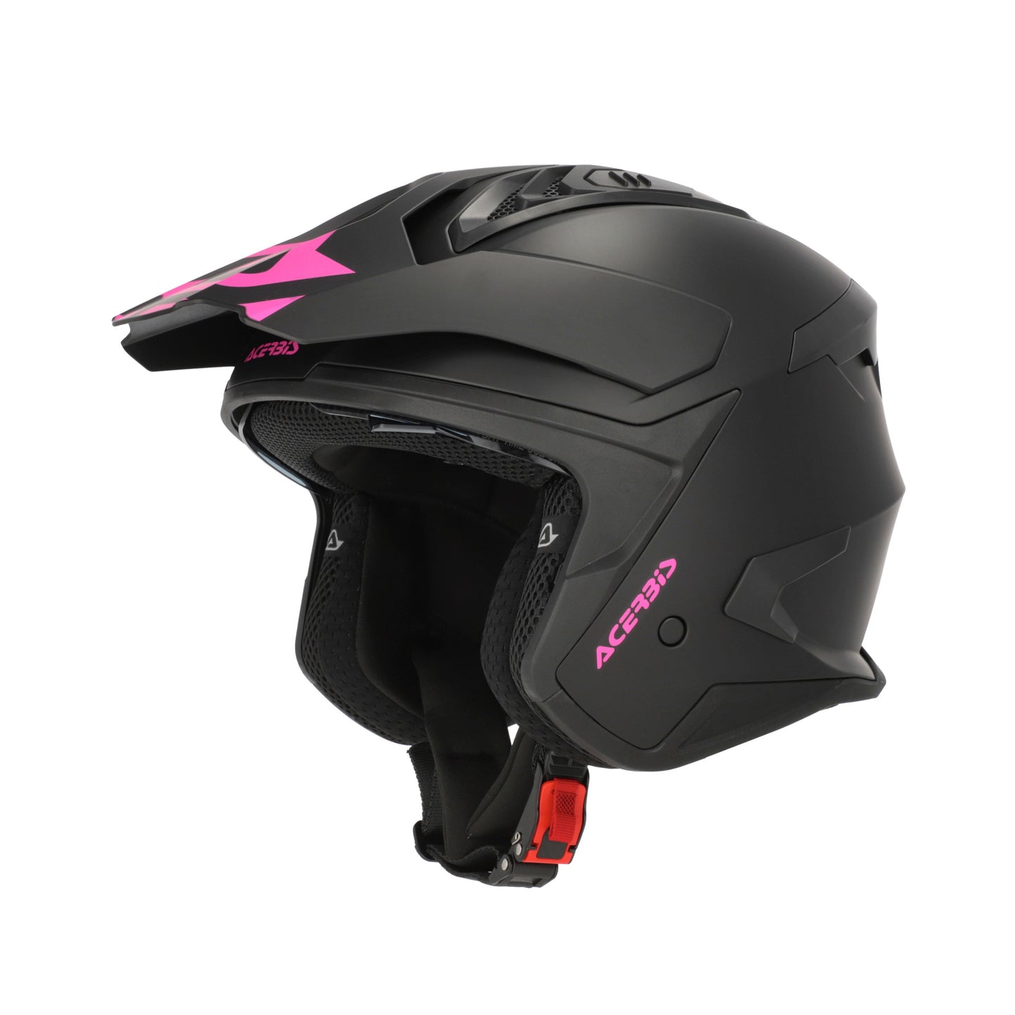 JET ARIA EVO SOLID HELMET BLACK/PINK 723