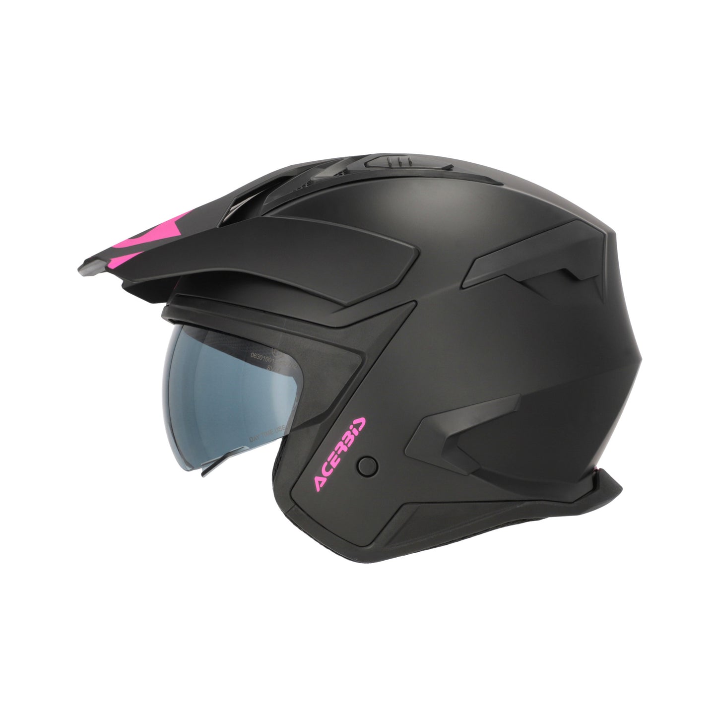 JET ARIA EVO SOLID HELMET BLACK/PINK 723