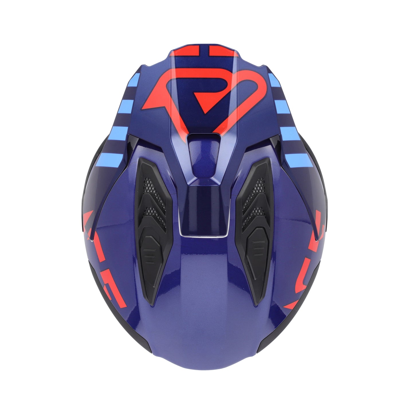 JET ARIA EVO GRAPHIC HELMET WHITE/BLUE/RED 034